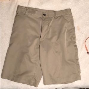 Tan kids Large Adidas golf shorts